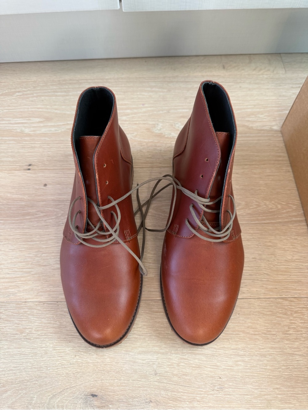Nisolo Men's Leather Lace-Up Boots - Brown